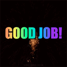 fireworks well done good job colorful celebrate