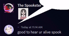 The Spookster Good To Hear Ur Alive Spook GIF - The Spookster Spook Good To Hear Ur Alive Spook GIFs