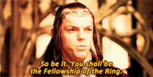 You Shall Be The Fellowship Of The Ring Fellowship GIF - You Shall Be The Fellowship Of The Ring You Shall Be Fellowship Of The Ring GIFs
