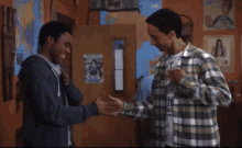 Troy And Abed Trobed GIF - Troy And Abed Trobed Troy And Abed Handshake GIFs