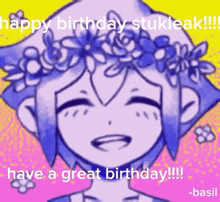 Happy Birthday Stukleak GIF - Happy Birthday Stukleak Basil GIFs