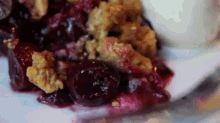 Cherry Pie With Almond Crumb Topping GIF