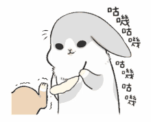 machiko tickle shaking cute rabbit