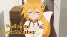 welcome new members senko san cute anime welcome