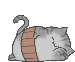 Sleeping Cat Sticker - Sleeping Cat Stickers