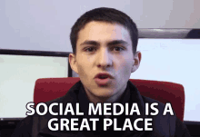 Social Media Is A Great Place Its Jack Cole GIF - Social Media Is A Great Place Social Media Great Place GIFs