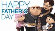 Happy Fathers Day Celebrate GIF - Happy Fathers Day Celebrate Gru GIFs