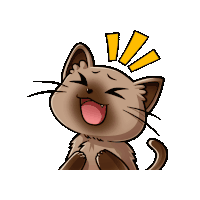 Lachen Katze Sticker