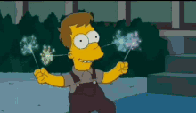 Burn Homer Simpson GIF - Burn Homer Simpson Celebrate GIFs