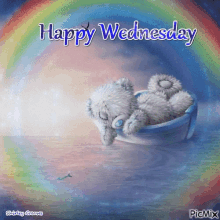 Bear Happy Wednesday GIF - Bear Happy Wednesday Rainbow GIFs