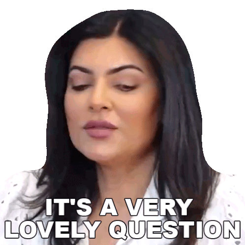 It'S A Very Lovely Question Sushmita Sen Sticker - It'S A Very Lovely Question Sushmita Sen Pinkvilla Stickers