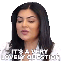 It'S A Very Lovely Question Sushmita Sen Sticker