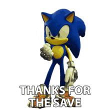 thanks for the save sonic the hedgehog sonic prime thanks for saving me i really appreciate your help