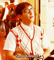 Glee Artie GIF - Glee Artie Dated GIFs