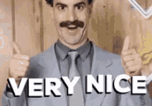 Borat Nice GIF - Borat Nice Thumbs Up GIFs