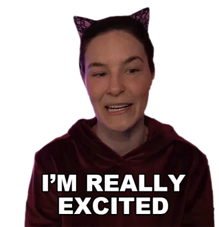 Im Really Excited Cristine Raquel Rotenberg Sticker - Im Really Excited Cristine Raquel Rotenberg Simply Nailogical Stickers