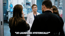 Greys Anatomy Jo Wilson GIF - Greys Anatomy Jo Wilson Laughing Hysterically GIFs