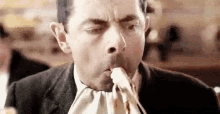 Mr Bean Choke GIF - Mr Bean Choke Eat GIFs