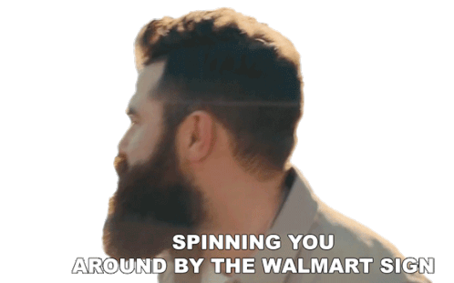 Spinning You Around By The Walmart Sign Jordan Davis Sticker