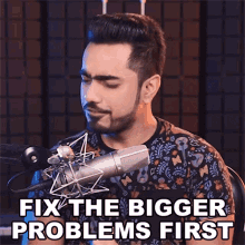 Fix The Bigger Problems First Unmesh Dinda GIF - Fix The Bigger Problems First Unmesh Dinda Piximperfect GIFs