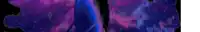 a pixel art of a purple and blue galaxy on a black background