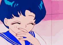 Sailor Moon Sailor Mercury GIF - Sailor Moon Sailor Mercury Laughing GIFs
