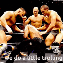 We Do A Bit Of Trolling Beating Up GIF - We Do A Bit Of Trolling Beating Up Wrestlers GIFs