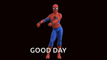 Spider Man Flossing GIF