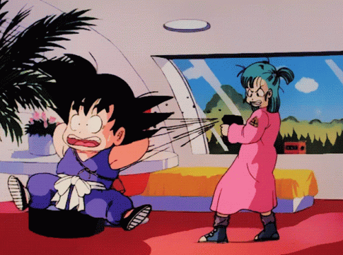 Goku Bulma GIF - Goku Bulma Pissed - Discover & Share GIFs