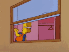 good night leave me alone close curtains nothing to see here simpsons
