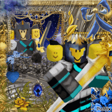 a picture of a knight holding a sword with the words picmix below it
