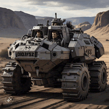 a futuristic vehicle with the numbers di07 / sz on the side