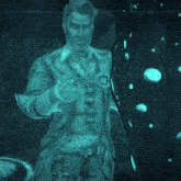 a blurred image of a man with a tattoo on his chest that says ' a ' on it
