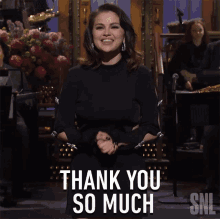 Thank You So Much Selena Gomez GIF - Thank You So Much Selena Gomez Saturday Night Live GIFs