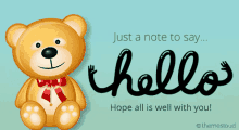 Hope You Feel Better Hello GIF - Hope You Feel Better Hello Bear GIFs