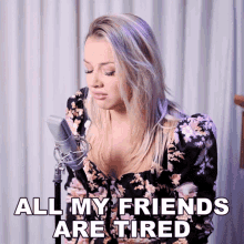 All My Friends Are Tired Emma Heesters GIF - All My Friends Are Tired Emma Heesters Drivers License Song GIFs