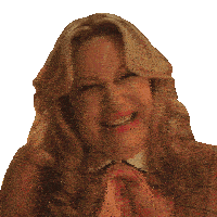 a woman wearing a pink shirt and a bow tie is smiling