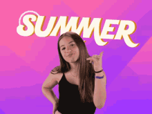 Kenzie Ziegler Summer GIF - Kenzie Ziegler Summer Hand Sign GIFs