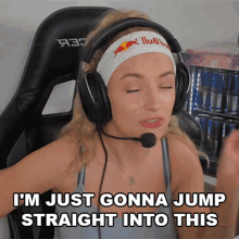 Im Just Gonna Jump Into This Mimi GIF - Im Just Gonna Jump Into This Mimi Michaela Lintrup GIFs