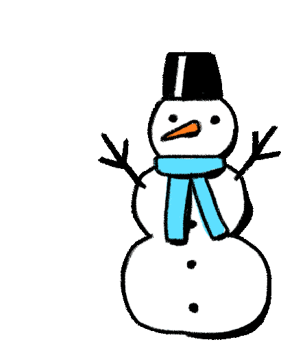 Cartoon Cute Winter Christmas Snowman GIF PNG Images