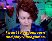 Random Tuesday I Want To Eat Popcorn And Play Videogames GIF - Random Tuesday I Want To Eat Popcorn And Play Videogames Thats What I Want To Do Tonight GIFs