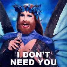 I Dont Need You Gingzilla GIF - I Dont Need You Gingzilla Queen Of The Universe GIFs