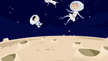Moon Landing On The Moon GIF - Moon Landing On The Moon Astronauts GIFs