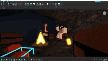 a computer screen shows a screenshot of a video game called roblox