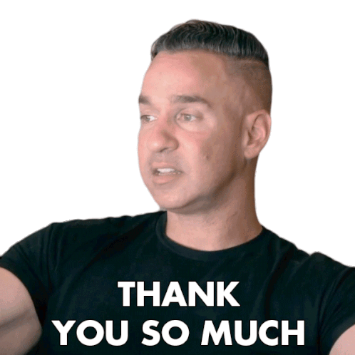 Thank You So Much The Situation Sticker - Thank You So Much The Situation Mike Sorrentino Stickers