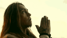 Praying Landon Cube GIF - Praying Landon Cube Wishing And Hoping Song GIFs