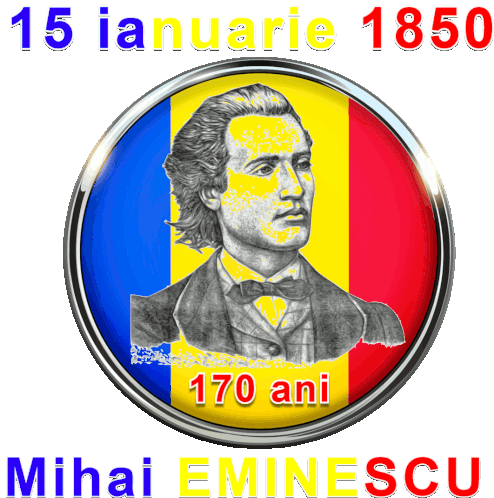 Eminescu Mihai Eminescu Sticker
