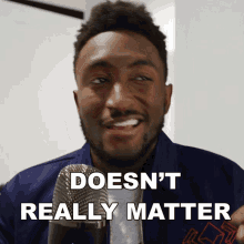 Doesnt Really Matter Marques Brownlee GIF - Doesnt Really Matter Marques Brownlee Not Worth Mentioning GIFs