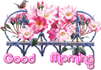 Good Morning Flowers Sticker