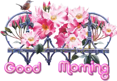 Good Morning Flowers Sticker - Good Morning Flowers Vintage Stickers